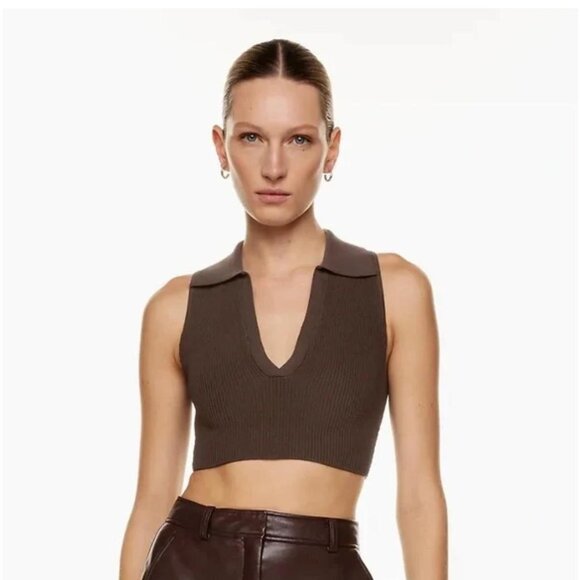 aritzia babaton sculpt knit polo - Picture 4 of 5